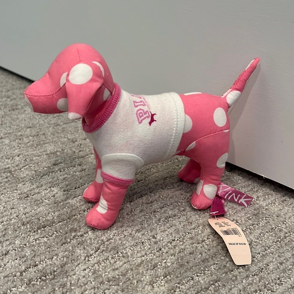 NWT PINK Victoria’s Secret Polka Dot Dog Pink 86